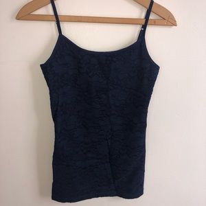 Navy Blue Aero Lace Cami